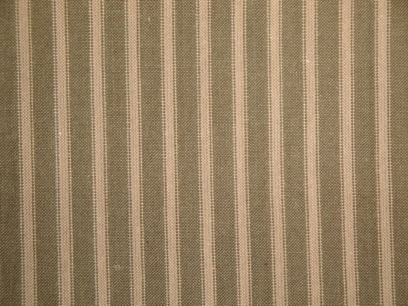 Hickory Creek Olive Green Stripe Woven Cotton Homespun Fabric - product image  