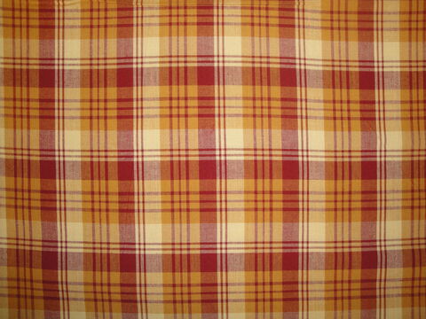 Dijon,Red,Tri,Plaid,Cotton,Homespun,Fabric, home decor plaid fabric, primitive plaid fabric, curtain plaid fabric. bedding plaid fabric, large plaid fabric