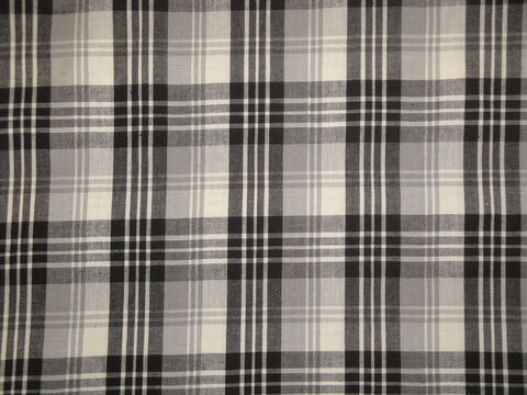 Black,Grey,Tri,Plaid,Cotton,Homespun,Fabric, home decor plaid fabric, primitive plaid fabric, curtain plaid fabric. bedding plaid fabric, large plaid fabric
