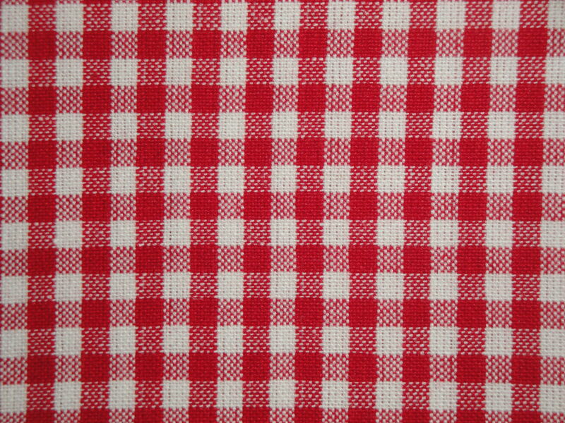 Providence Red White 1/8 Check Cotton Homespun Fabric  - product image  