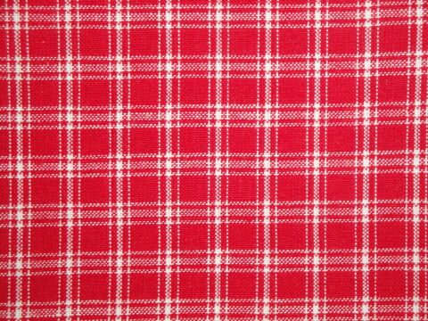Providence,Red,White,Small,Plaid,Cotton,Homespun,Fabric,double plaid fabric, cotton plaid fabric,  plaid fabric, red and cream plaid fabric, home decor check fabric. primitive check fabric, curtain check fabric. bedding check fabric, large check fabric, dunroven house fabric