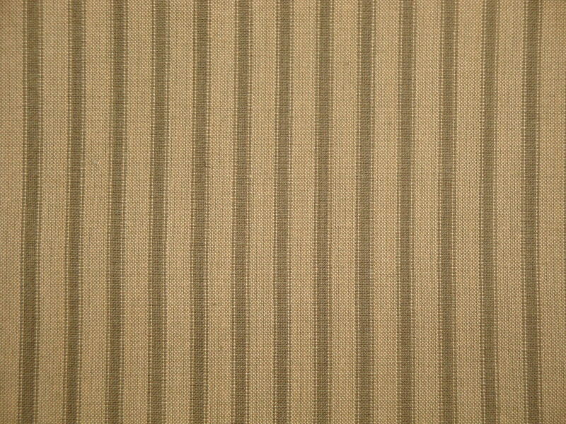 Hickory Creek Wheat Olive Green Stripe Woven Cotton Homespun Fabric - product image  