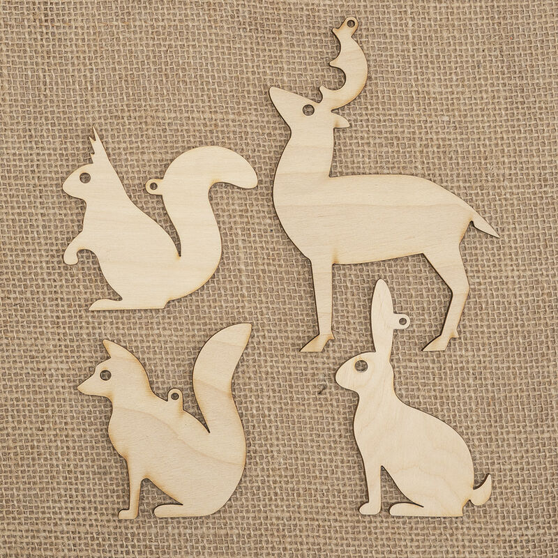 Tree Ornaments Kit Nº3 - Winter/Festive Animals - product images  of 