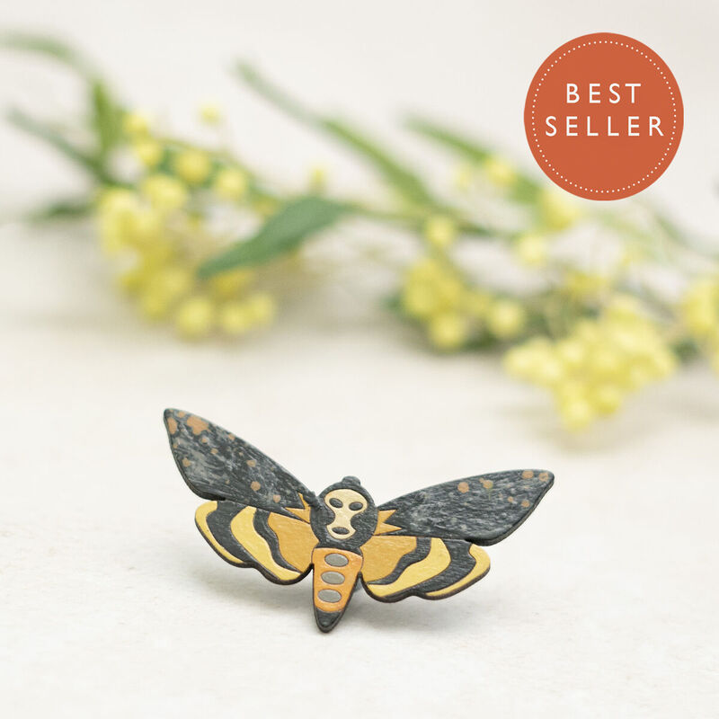 Death's Head Hawk Moth Brooch - product images  of 
