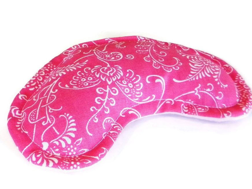 Eye Pack Eye Pillow, Kidney Shaped for Comfort, Scented or Unscented, Heat or Cool Microwave