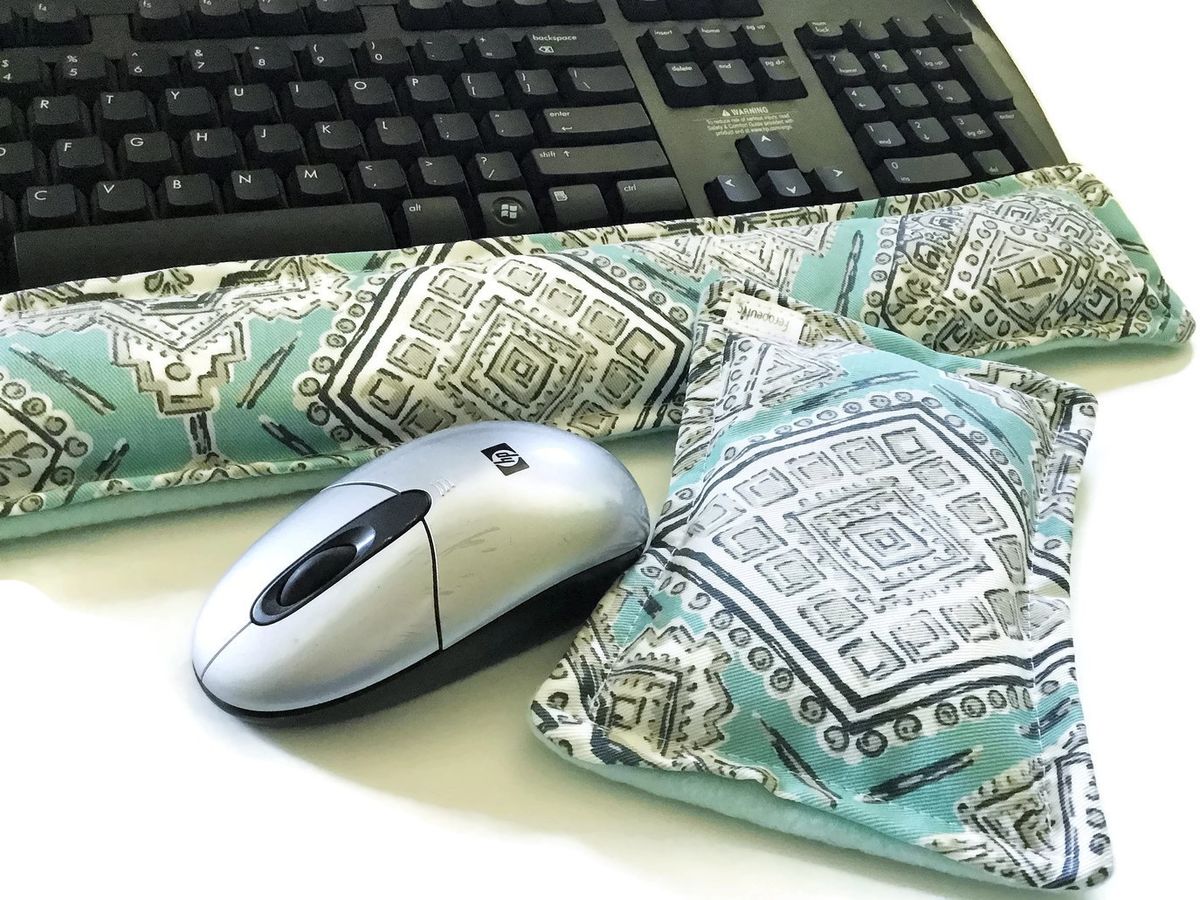 Keyboard Wrist Rest, Wrist Supports for Computer Keyboard Rest, Wrist Heating Pad Microwaveable