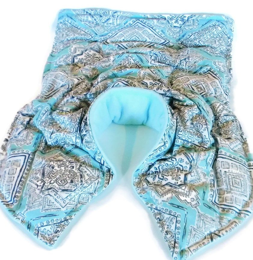 XL Shoulder Neck Microwave Heating Pad or Cold Pack, Large Rice Bag for