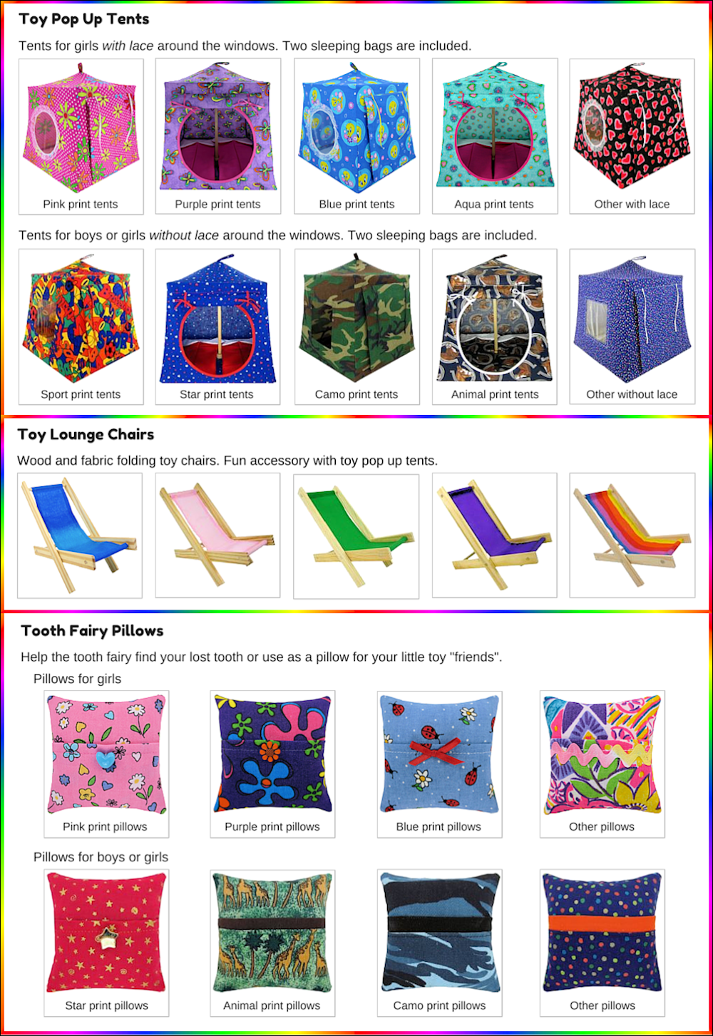 Toy Tents And Chairs