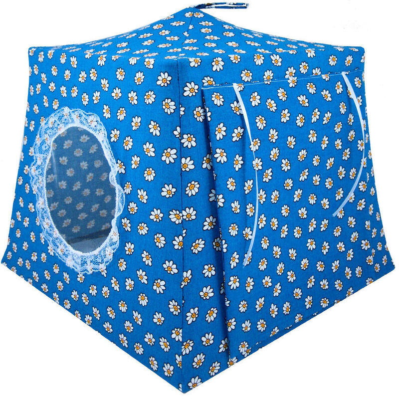 Aqua Toy Play Pop Up Tent, 2 Sleeping Bags, Daisy Print Fabric for Stuffed Animals, Dolls - product images  of 