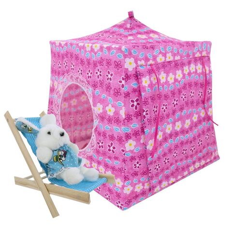 Pink,Toy,Play,Pop,Up,Tent,,2,Sleeping,Bags,,Flower,Print,Fabric,for,Dolls,,Stuffed,Animals,toy play pop up tent,fabric toy tents,kids play tents,pink fabric tent,flower print tent,girls toy,Moxie Girlz tent,Beanie Baby tent,doll camping,gift for kids,pink sleeping bags,handmade play tent,toytentsandchairs