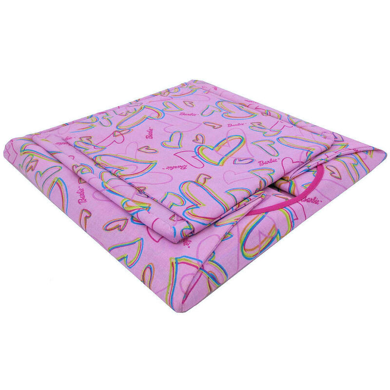 Light Pink Toy Play Pop Up Tent, 2 Sleeping Bags, Barbie And Heart Print Fabric for Dolls, Stuffed Animals - product images  of 