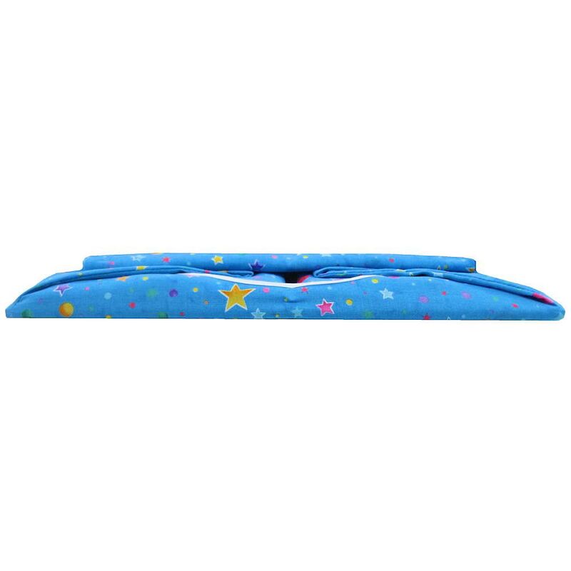 Light Blue Toy Play Pop Up Tent, 2 Sleeping Bags, Star and Moon Print Fabric for Stuffed Animals, Action Figures, Dolls - product images  of 