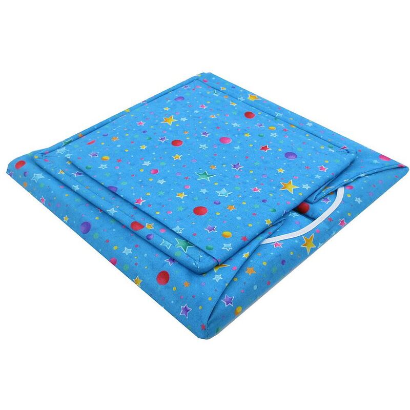 Light Blue Toy Play Pop Up Tent, 2 Sleeping Bags, Star and Moon Print Fabric for Stuffed Animals, Action Figures, Dolls - product images  of 