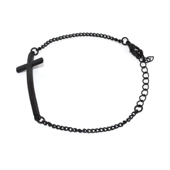 METALLIC CROSS BRACELET - product image  