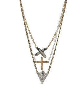 CROSS AND CRYSTAL MULTI PACK NECKLACE - product image  