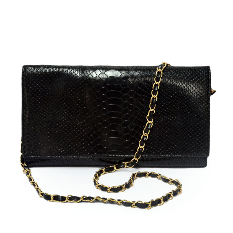 CROCODILE PRINT CLUTCH BAG - product image  