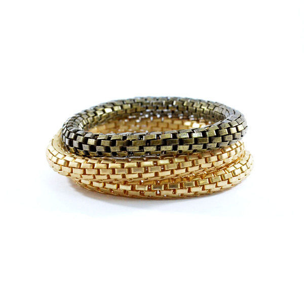 COIL CHAIN BRACELET SET - product image  