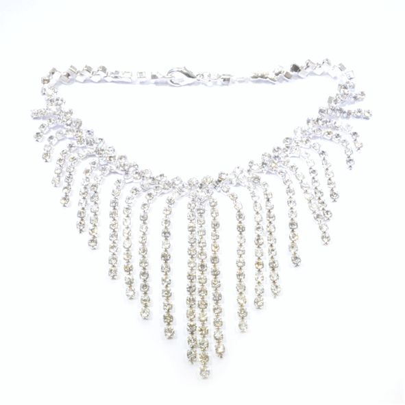 CLEAR CRYSTAL CHAINS BRACELET - product image  