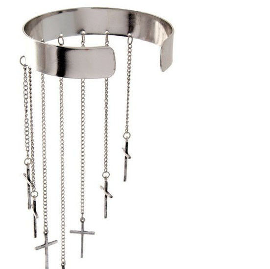 CHAIN WITH MULTI MINI CROSS BRACELET - product image  