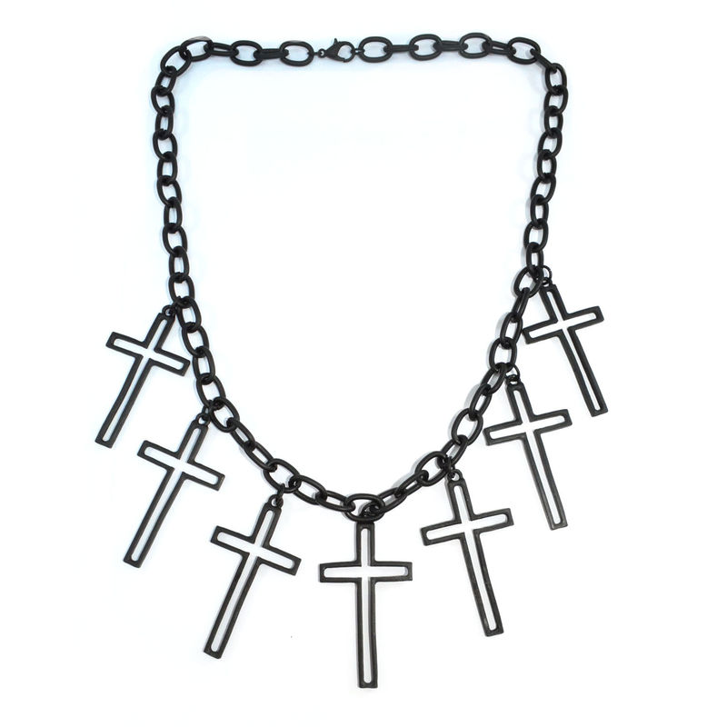 CHAIN WITH MULTI CROSSES NECKLACE - product image  