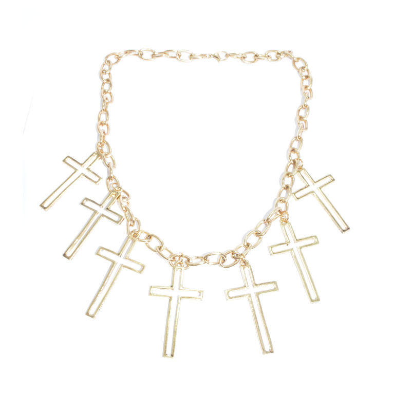CHAIN WITH MULTI CROSSES NECKLACE - product image  