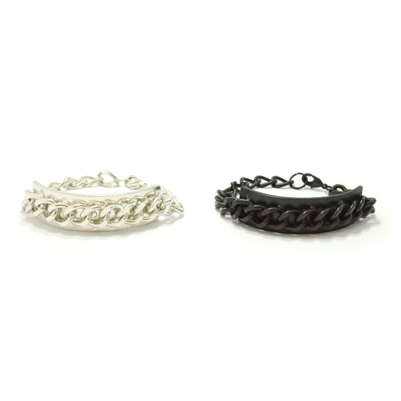 CHAIN AND PLATE BRACELET - product image  