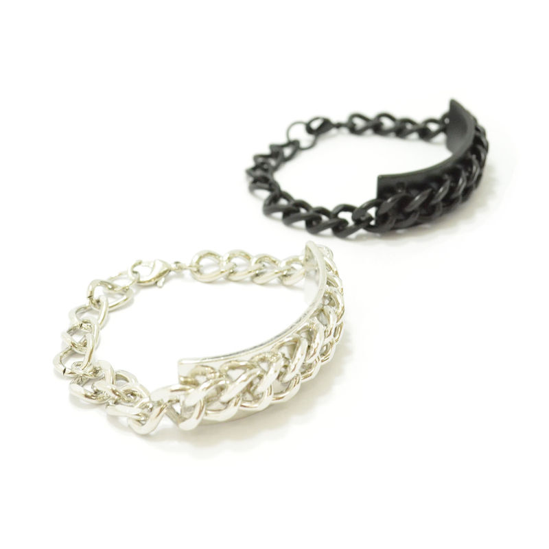 CHAIN AND PLATE BRACELET - product image  