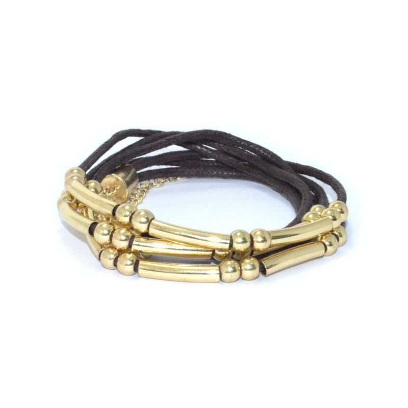 BEADS AND TUBES MULTI STRAP BRACELET - product image  