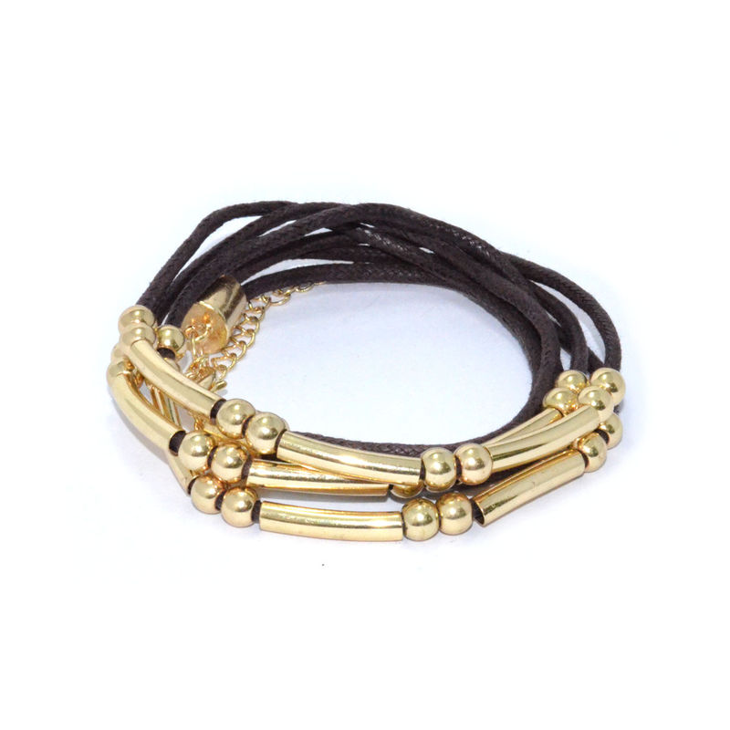 BEADS AND TUBES MULTI STRAP BRACELET - product image  