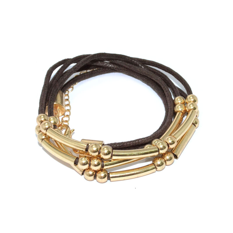 BEADS AND TUBES MULTI STRAP BRACELET - product image  