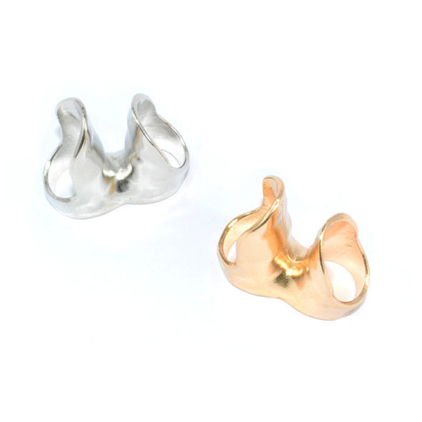 IRREGULAR METAL DOUBLE RING - product image  