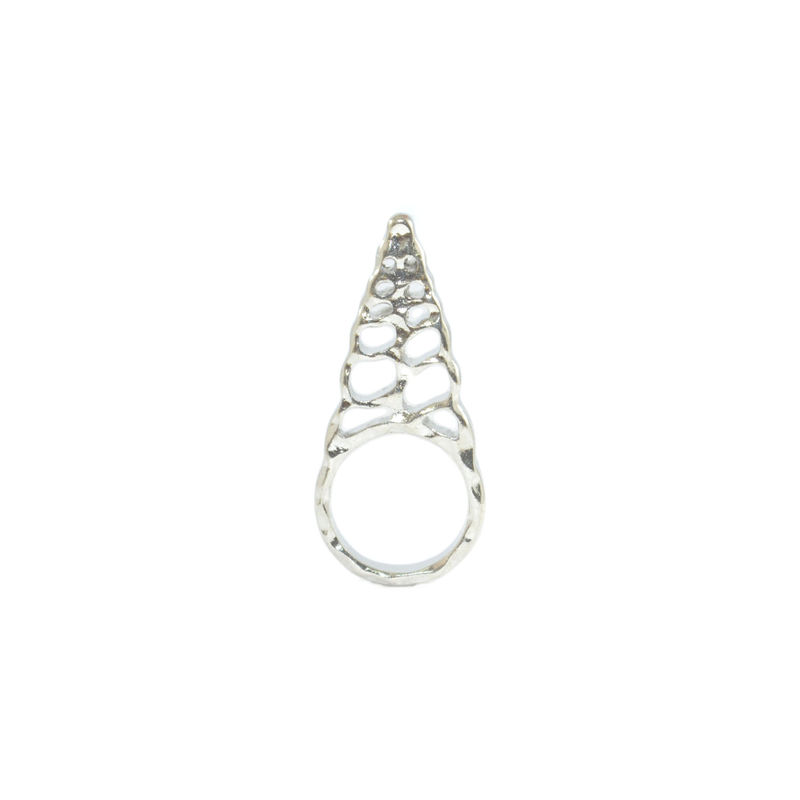 IRREGULAR HOLLOW TRIANGLE RING - product image  