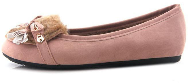 INNER FUR PINK FLATS - product image  