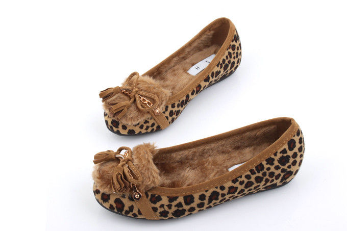INNER FUR LEOPARD FLATS - product image  