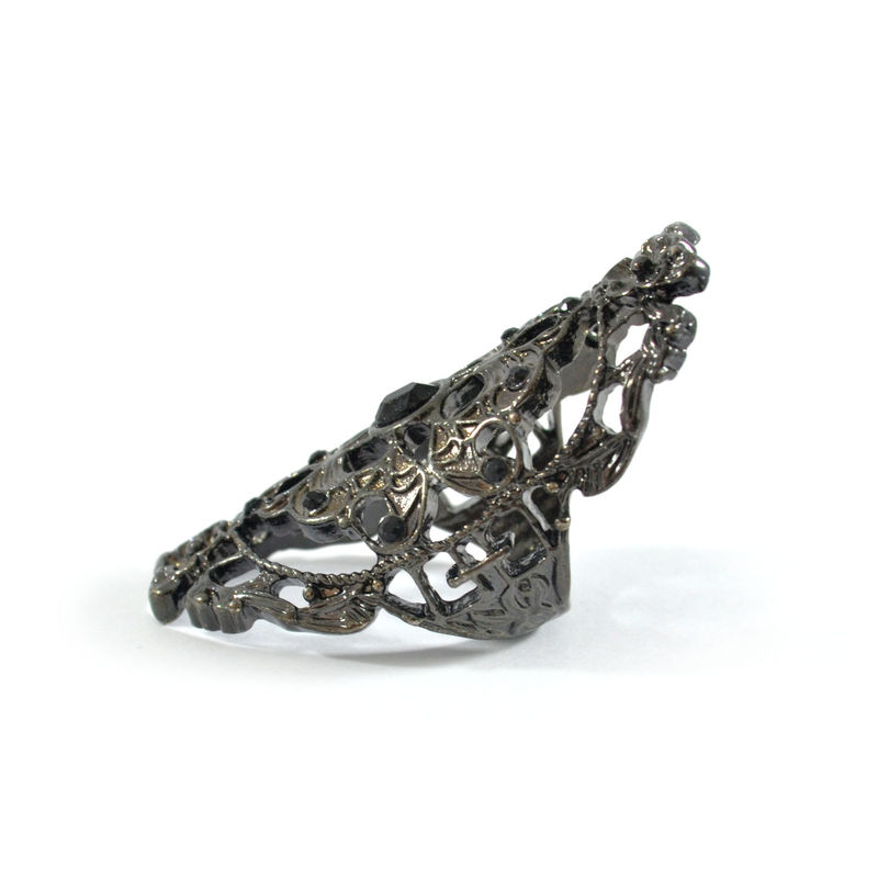 HOLLOW FLOWER PATTERN KNUCKLE RING - product image  