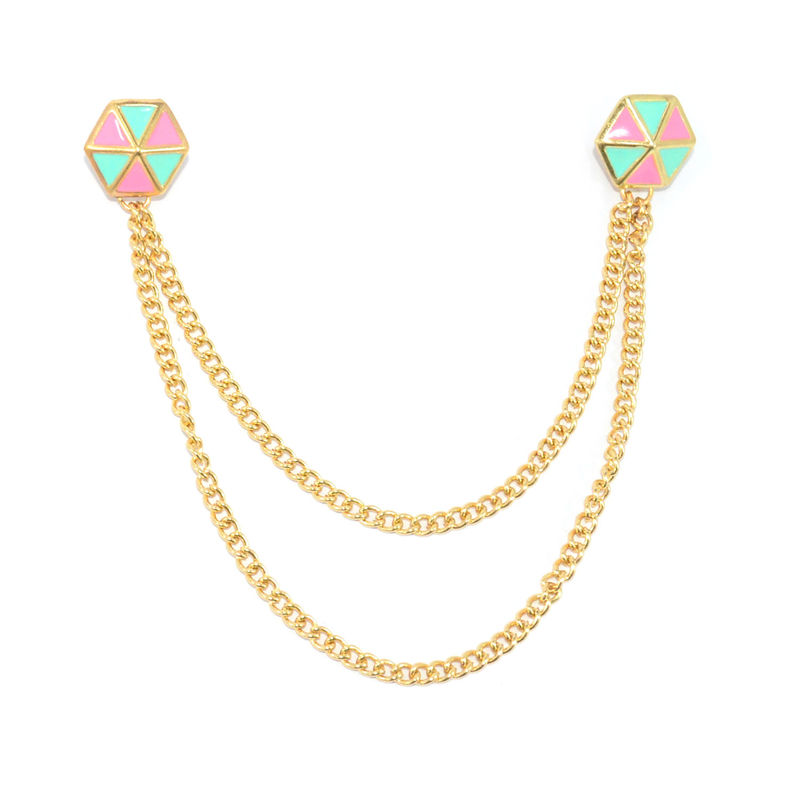 HEXAGONAL COLLAR NECKLACE - product image  