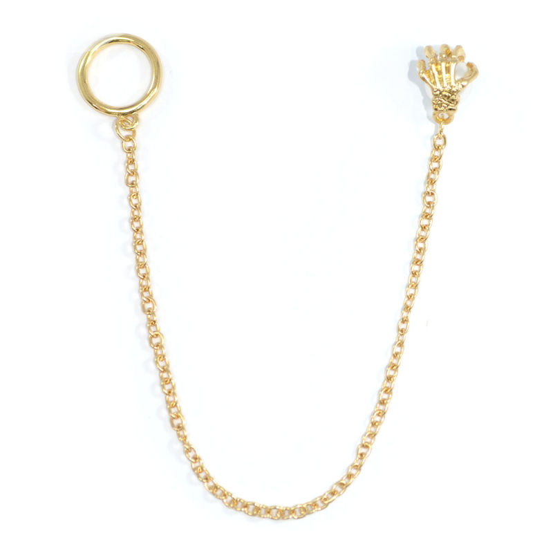 GOLD TONE TALON WITH PEARL BRACELET - product image  