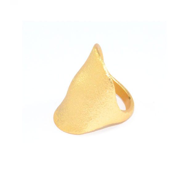 GOLD TONE RUGGED SURFACE RING - product image  