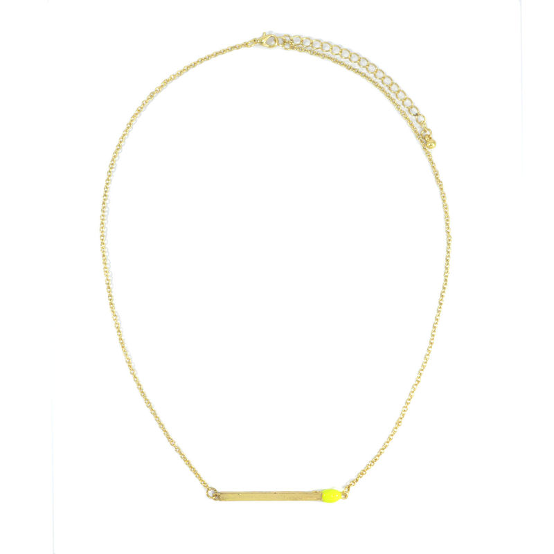 GOLD TONE MATCH CHAIN NECKLACE - product image  