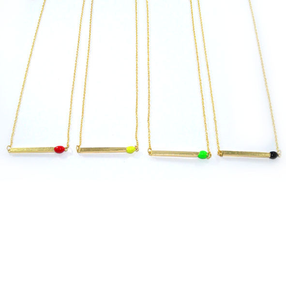 GOLD TONE MATCH CHAIN NECKLACE - product image  