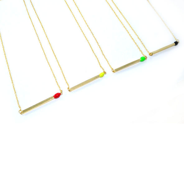 GOLD TONE MATCH CHAIN NECKLACE - product image  