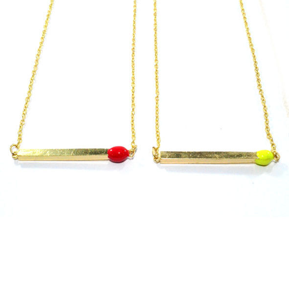 GOLD TONE MATCH CHAIN NECKLACE - product image  