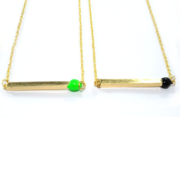 GOLD TONE MATCH CHAIN NECKLACE - product image  