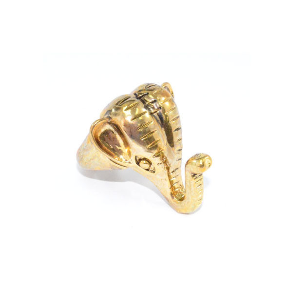 GOLD TONE ELEPHANT RING - product image  