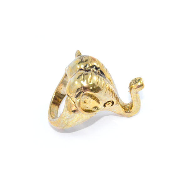 GOLD TONE ELEPHANT RING - product image  