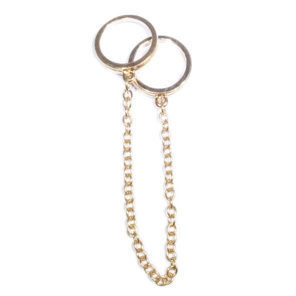 GOLD CHAIN DOUBLE RING - product image  