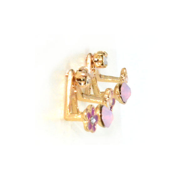 FLOWER CRYSTAL EARRINGS - product image  