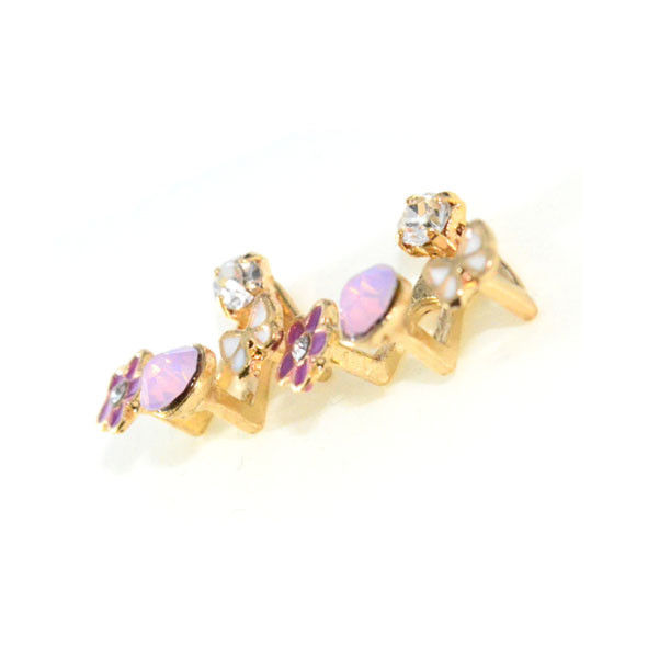 FLOWER CRYSTAL EARRINGS - product image  
