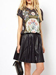 FLORAL PATTERN PRINT TEE - product image  