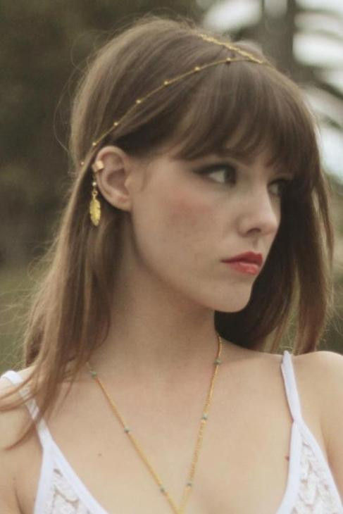 FEATHER AND PEARL EAR CUFF - product image  